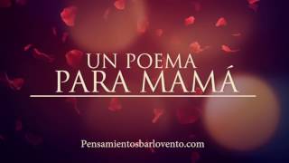 UN POEMA PARA MAMÁ de Iván Domínguez Acosta [upl. by Lorilee230]