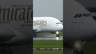 takeoff video Emirates plane takeoff big b airbus380 [upl. by Mercy]