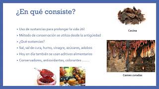 Conservación alimentos por métodos químicos 1 [upl. by Brigid]