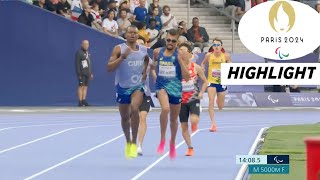 Para Athletics Mens 5000m T11 Final Highlights 2024  Peris Paralympic 2024  J Agripino Brazil [upl. by Duarte]