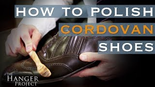 Shell Cordovan Shoe Shine Guide  How to Polish Cordovan Shoes [upl. by Prebo]