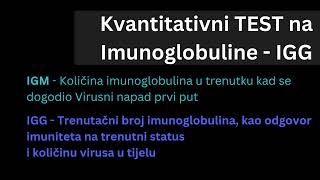 Kvantitativni test na Imunoglobuline  IGG  Denis Beroš [upl. by Tenneb585]