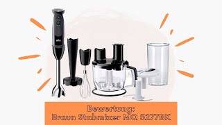 Braun Stabmixer MQ 5277BK Stabmixer – MultiQuick 5 Vario Pürierstab mit Edelstahl Mixfuß 1000 Watt [upl. by Idram]