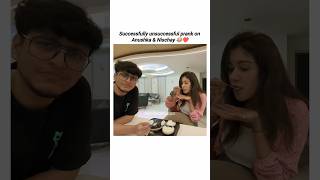 Prank on Nischay amp Anushka 😂♥️DimpleMalhanVlogs prank shortsfeed shorts funny [upl. by Yelrahs390]