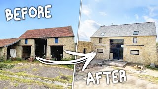 TIMELAPSE 2 ANS DE RÉNOVATION DUNE GRANGE À NOTRE MAISON DHABITATION [upl. by Nivac]