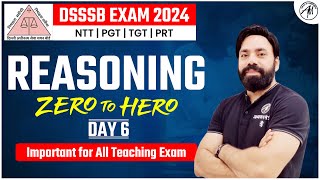 DSSSB EXAM  REASONING  Zero to Hero  CLASS6  ADHYAYAN MANTRA [upl. by Phia482]