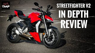 Living with the Ducati Streetfighter V2  In Depth Review [upl. by Euseibbob]