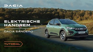 Dacia Sandero Stepway Elektrische handrem gebruiken  NL [upl. by Randolph]