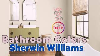 10 Best SherwinWilliams Bathroom Colors for 2024 [upl. by Elisabeth]