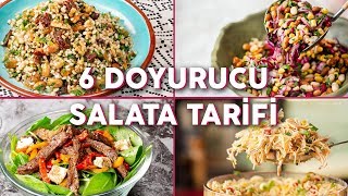 Tek Başına Bile Uzun Süre Tok Tutan 6 Doyurucu Salata Tarifi  Yemek Tarifleri [upl. by Mini444]