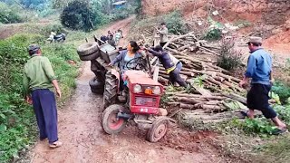 The highland girl worked as a truck driver climbing steep hills and carrying a full wooden truck [upl. by Ahseral]