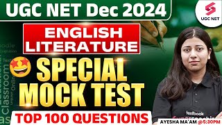 UGC NET English Literature Classes 2024  UGC NET English Literature Mock Test By Ayesha Khan [upl. by Adamis]