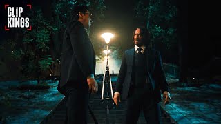 John and Caine Take on the Assassins  John Wick Chapter 4 [upl. by Ediva]