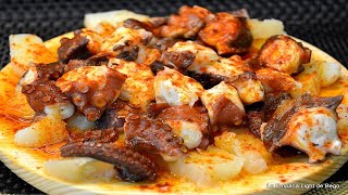 Receta de Pulpo a la Gallega o Pulpo a Feira con trucos para Pulpo Tierno y Patatas jugosas [upl. by Nwahsal173]