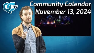 November 13 2024 Community Calendar  QCTV [upl. by Imarej788]