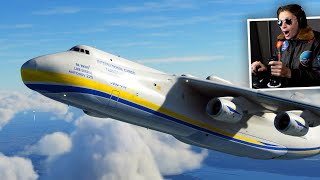 FLYING THE BIGGEST PLANE IN THE WORLD Antonov AN225 MRIYA  Microsoft Flight Simulator [upl. by Anthea]