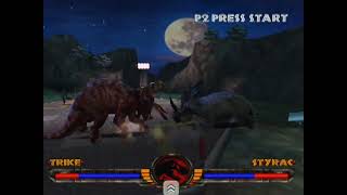 Triceratops vs Styracosaurus warpath Jurassic park emulator gameplay [upl. by Phelips]