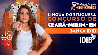 Língua Portuguesa  Concurso de CearáMirim  RN  Banca IDIB  Pedagogia para Concurso [upl. by Naji]