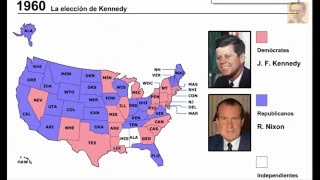 Estados Unidos resultados de elecciones del 1960  2000 [upl. by Anelahs]