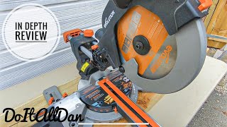 Evolution R255SMS 255mm Multi Material Sliding Mitre Saw Review [upl. by Wauters]