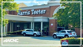 3 taken to hospital after robbery attempt at Harris Teeter in south Charlotte [upl. by Neehahs452]