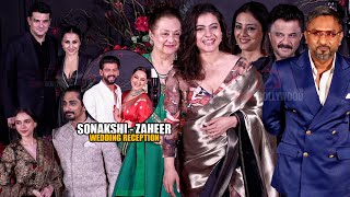 Celebrities arrives at Sonakshi Sinha  Zaheer Iqbal Wedding Reception  Kajol Tabu Anil Kapoor [upl. by Ama]