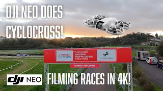 National Trophy Cyclocross 2024 Round 3 Torbay Velopark  A DJI Neo View [upl. by Drazze]