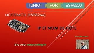 B02 NODEMCU ESP8266 en Français Ladresse IP et nom de hôte [upl. by Aynnek]