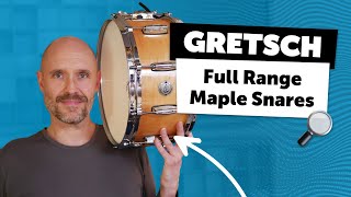 Gretsch  Full Range Maple Snares  Sound Demo [upl. by Lough]