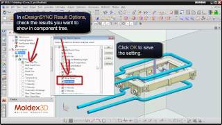 Moldex3D eDesignSYNC for NX TutorialPost Process [upl. by Laflam]