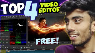 Top 4 New Video Editing Software For Old PC 100 Free NO Watermark 2022 Basic to VFX [upl. by Novled]