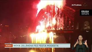 Já é 2022 na Nova Zelândia e na Austrália Veja a festa [upl. by Nolram38]