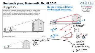 Matematik 2b och 2c Nationellt prov HT 2012 Del D upg 2225 [upl. by Boarer]