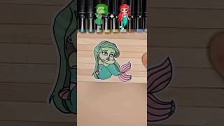 Disgust x Mermaid stick matching puzzle🧩 insideout2 shorts [upl. by Serena]