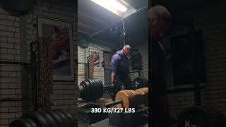 330 KG Hack Block Pull [upl. by Adnolahs]