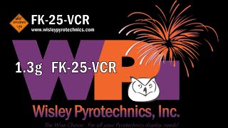 Wisley Pyrotechnics Inc FK25VCR 25 shot 13g firework [upl. by Midas]