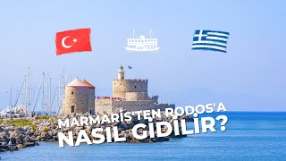 Rodos Adasına Nasıl Gidilir Marmaris Rodos Vapur Yolculuğu Bilet Ücreti Ne Kadar [upl. by Irrahs249]