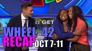 Wheel of Fortune Season 42 Episodes October 7 to 11 [upl. by Aiker]