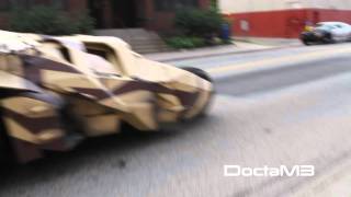 BINGO Three Tumblers Batmobiles Invade City Street The Dark Knight Rises [upl. by Taddeo]