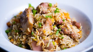 Ochro Rice with Pigtails amp Smoked Bones Recipe by Chef Jeremy Lovell  Foodie Nation [upl. by Yahska]