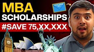 Best Masters Scholarships for Indian Students Abroad  Top 6 Ways to Finance Your MBA [upl. by Milt]