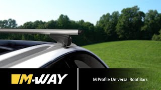 MWay  MProfile Universal Roof Bars [upl. by Garaway]