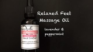 Homemade Tired Feet Foot Massage Oil [upl. by Nyleuqaj]