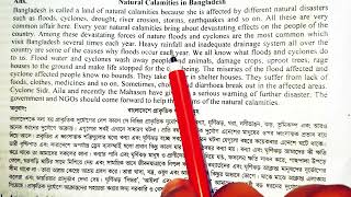 Natural Calamities in Bangladesh  English Paragraph Natural Calamity  বাংলাসহ ইংরেজি প্যারাগ্রাফ [upl. by Durning]