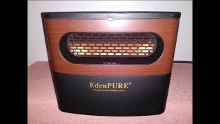 New EdenPURE A5095 Infrared Heater Black Review [upl. by Esiuole345]