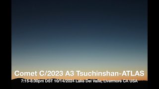 Comet C2023 A3 TsuchinshanATLAS Time Lapse 20241014 Livermore CA with an antitail [upl. by Tenom173]