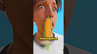 Um pé de milho no nariz 🌽 curiosidades fatoscuriosos shorts [upl. by Morry217]