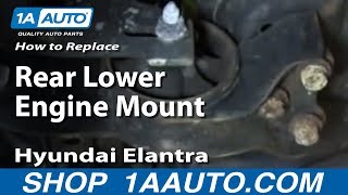 How to Replace Engine Mount 0106 Hyundai Elantra [upl. by Zenas]