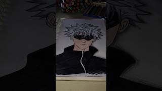 Satoru Gojo🖤 anvichauhan art subscribe drawing shortfeed sketch short viralvideo satorugojo [upl. by Joelly397]