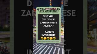 1000 € in Dividendenaktien investieren  dividende aktien investieren [upl. by Treulich827]